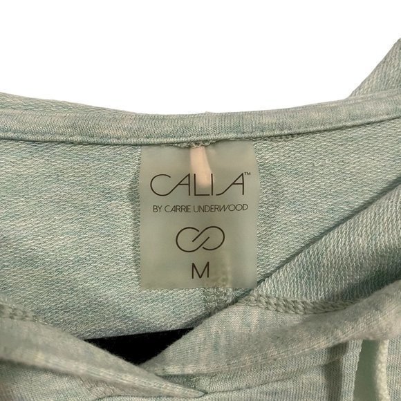 Calia by Carrie Underwood Effortless Short Sleeve Hoodie Pullover Mint Green M - Picture 2 of 9